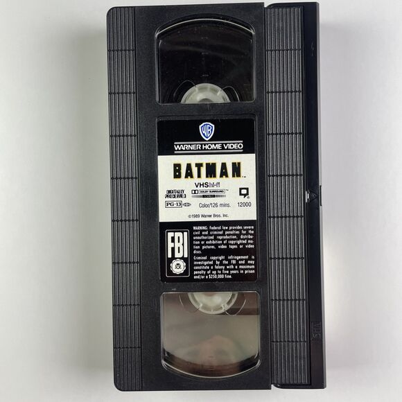 Batman (VHS, 1989) Michael Keaton Jack Nicholson Kim Basinger Tim Burton - Picture 8 of 9